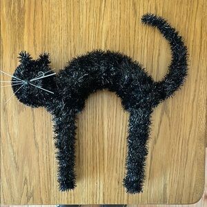 Black Cat Tinsel Decoration